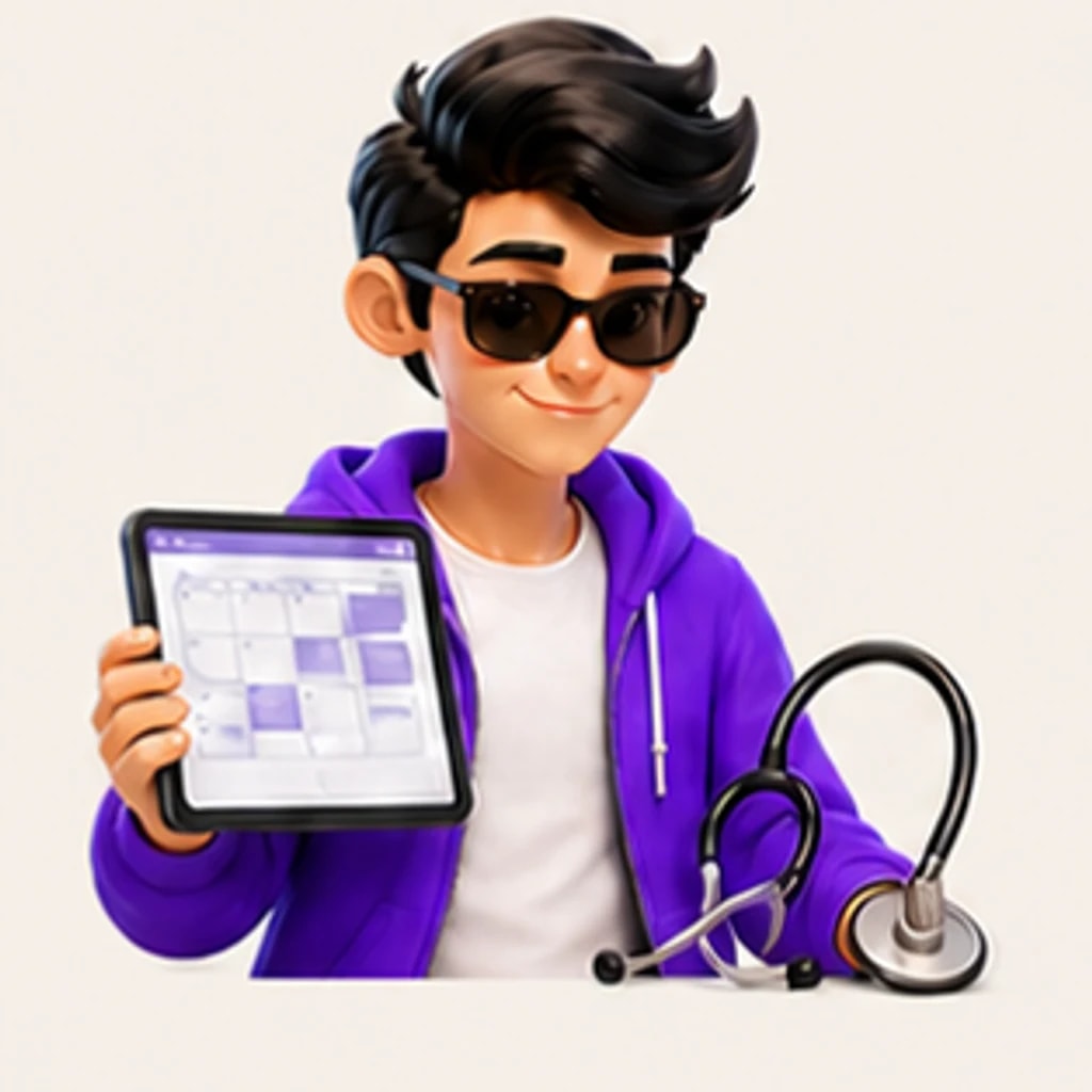 Nephew helping Harbor Medical Group with daily work